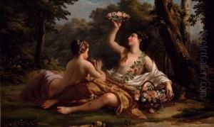 The Crown Of Flowers by Louis Lagrenee