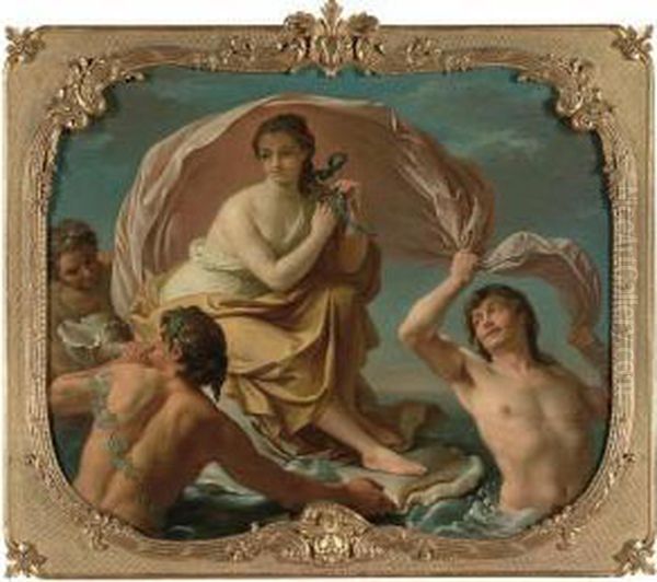 Galatee Se Jouant Sur Les Eaux
Avec Les Tritons" (galatea Frolicking In The Water With The Tritons) - view 1