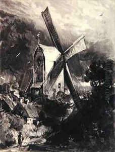 Mill near Brighton by John Constable