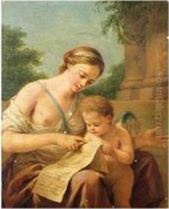 Venus Enseigne A Lire A L'amour by Louis Lagrenee