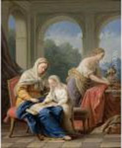 The Education Of The Virgin by Louis Lagrenee