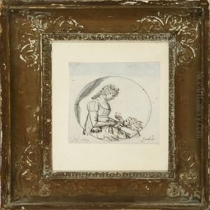 Mother And Child by Gerhard Ludwig Lahde