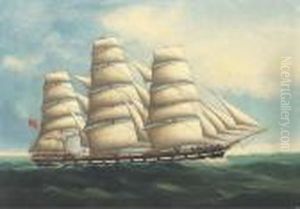 The Iron Wool Clipper Loch Tay At Sea
