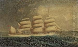 The Four-masted Barque, Milton Stuart At Sea by Lai Fong