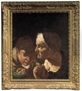 Vecchia Con Ragazzo by Giulia Lama