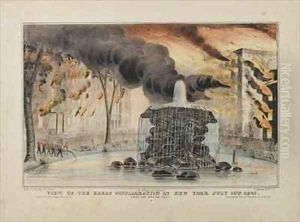 View of the Great Conflagration at New York July 10th 1845 View of the Great Conflagration at New York July 10th 1845