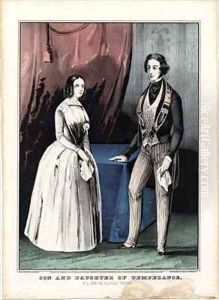 Son and daughter of temperance EL Snow Social Union by Currier