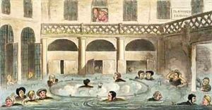 Public Bathing at Bath or Stewing Alive by Isaac Robert Cruikshank