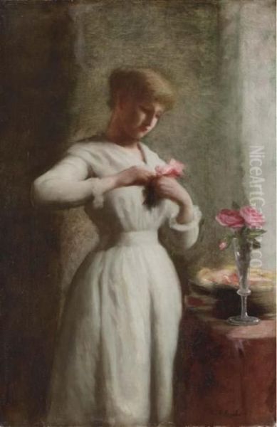 Woman With Roses - view 1