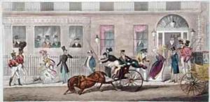 Exterior of Fishmongers Hall a Regular Break Down by Isaac Robert Cruikshank