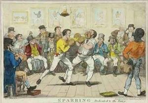 Sparring by Isaac Robert Cruikshank