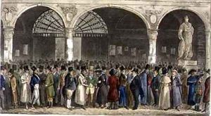 Tom and Jerry visiting the Stock Exchange by Isaac Robert Cruikshank