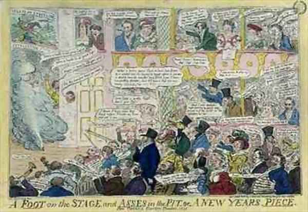 A Foot on the Stage and Asses in the Pit or A New Years Piece for Covent Garden Theatre - view 1