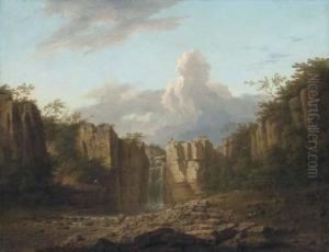 The Great Fall Of The Tees, Durham by George Lambert