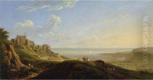 View Of Dover Castle And Bay by George Lambert