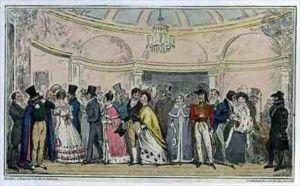 Leaving the Opera by Isaac Robert Cruikshank