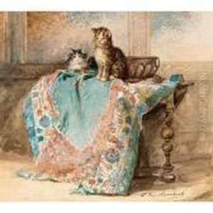 Kittens by Louis Eugene Lambert