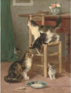 Waiting For Supper by Louis Eugene Lambert