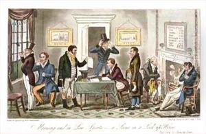 Morning and in Low Spirits a Scene in a Lock up House by Isaac Robert Cruikshank