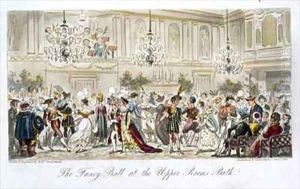The Fancy Ball at the Upper Rooms Bath by Isaac Robert Cruikshank