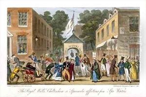 The Royal Wells Cheltenham or Spasmodic affections from Spa Waters by Isaac Robert Cruikshank