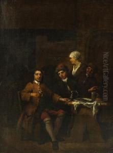 Wirtshausszene by Jan Baptist Lambrechts