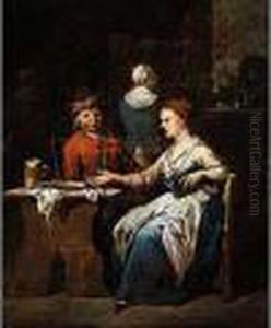 Das Gesprach In Der Kuche by Jan Baptist Lambrechts