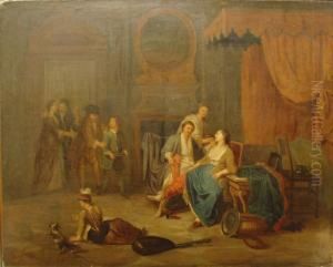 Im Salon by Jan Baptist Lambrechts