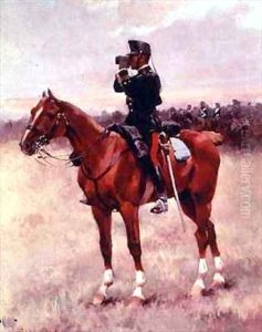 The Spanish Cavalry Officer by Josep Cusachs y Cusachs
