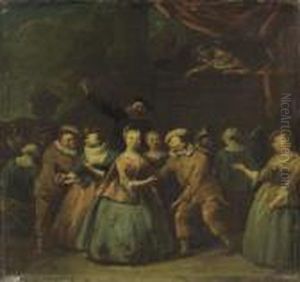 La Commedia Dell'arte by Jan Baptist Lambrechts