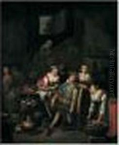 Une Scene D'interieur De Cuisine Une Scene D'interieur De Cuisine