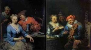 In Einer Taverne (#) Bordellszene by Jan Baptist Lambrechts