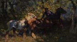 Horses Insunlight by William Bradley Lamond