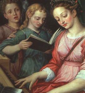 Saint Cecilia by Michiel Van Coxcie
