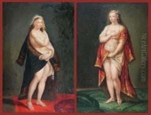 Para Obrazow Wg Petera Paula Rubensa by Johann Baptist the Elder Lampi