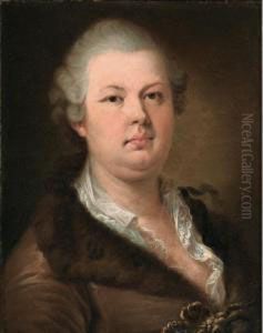 Portrait Presume De Cagliostro 
[attributed To Giovanni Batista Lampi ; Presumed Portrait Of Cagliostro ;
 Oil On Canvas] by Johann Baptist the Elder Lampi