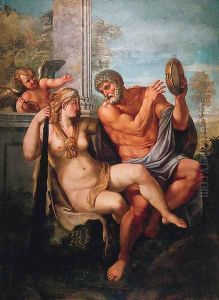 Hercules and Omphale by Annibale Carracci
