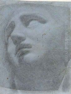 Head of the dying Alexander, after the Antique by Annibale Carracci