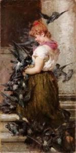 Colombi Di San Marco (venezia) by Egisto Lancerotto