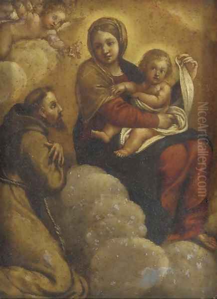 The Madonna and Child in Glory with Saint Francis of Assisi - view 1