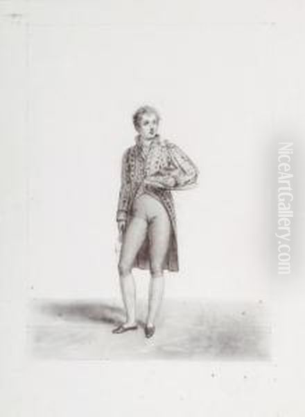 Lot De Sept Dessins Pour Le Portrait De L'empereur En Costume De Sacre - view 1