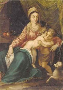The Madonna and Child with the Infant Saint John the Baptist by Annibale Carracci