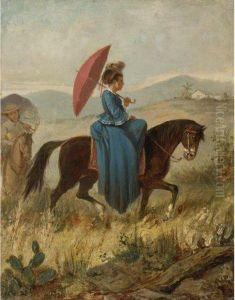 Dama A Caballo by Victor Patricio Landaluze