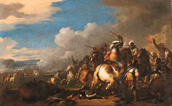 A cavalry battle - view 1