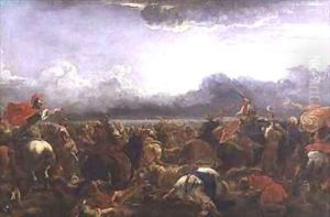 Battle between the Turks and Christians by Jacques Courtois