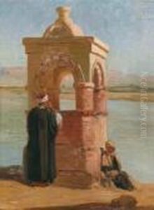 Am Ufer Des Nils Vor Esna by Charles Zacharie Landelle