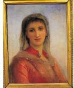 Huile Sur Toile Marouflee Sur Panneau Signee En Bas A Droite. by Charles Zacharie Landelle