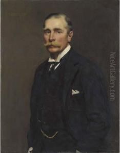 Sir F.h Thornton, Three Quarter Length by John St. Helier Lander