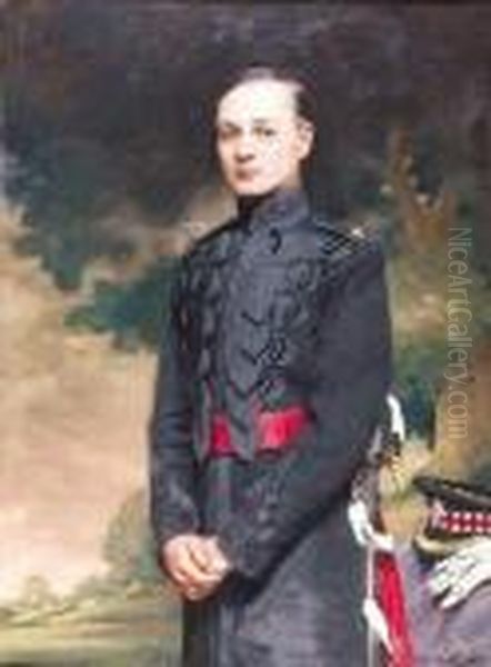 Portrait Of Major Romer In The Uniform Of The Band Of The Scotsguards - view 1