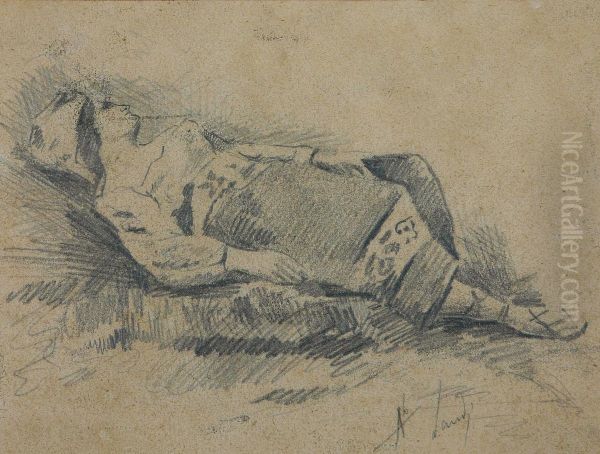 Figura Di Donna Sdraiata - view 1
